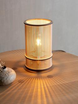 Tom Raffield Artus Wood Table Lamp, Birch - view 2, Birch