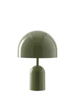 Tom Dixon Bell Portable LED Table Lamp - view 2, Moss Green
