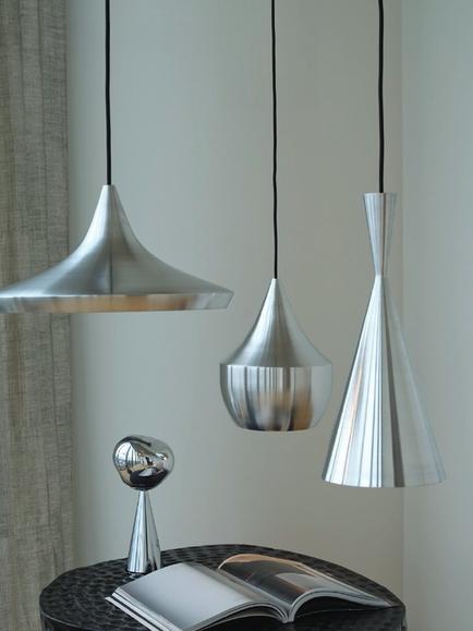 Tom Dixon Unbeaten LED Fat Pendant Ceiling Light, Aluminium - view 2, Silver