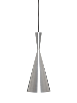 Tom Dixon Unbeaten LED Tall Pendant Ceiling Light, Aluminium, Silver