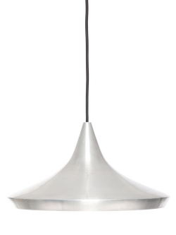 Tom Dixon Unbeaten LED Wide Pendant Ceiling Light, Aluminium, Silver
