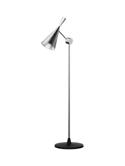 Tom Dixon Unbeaten LED Floor Lamp, Aluminium, Silver