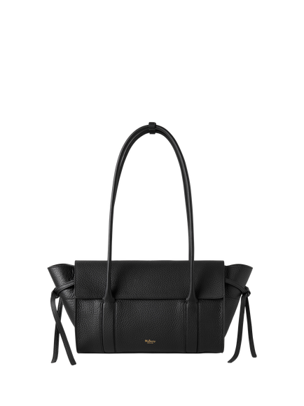 Mulberry Small Soft Bayswater Heavy Grain Leather Shoulder Bag, Black