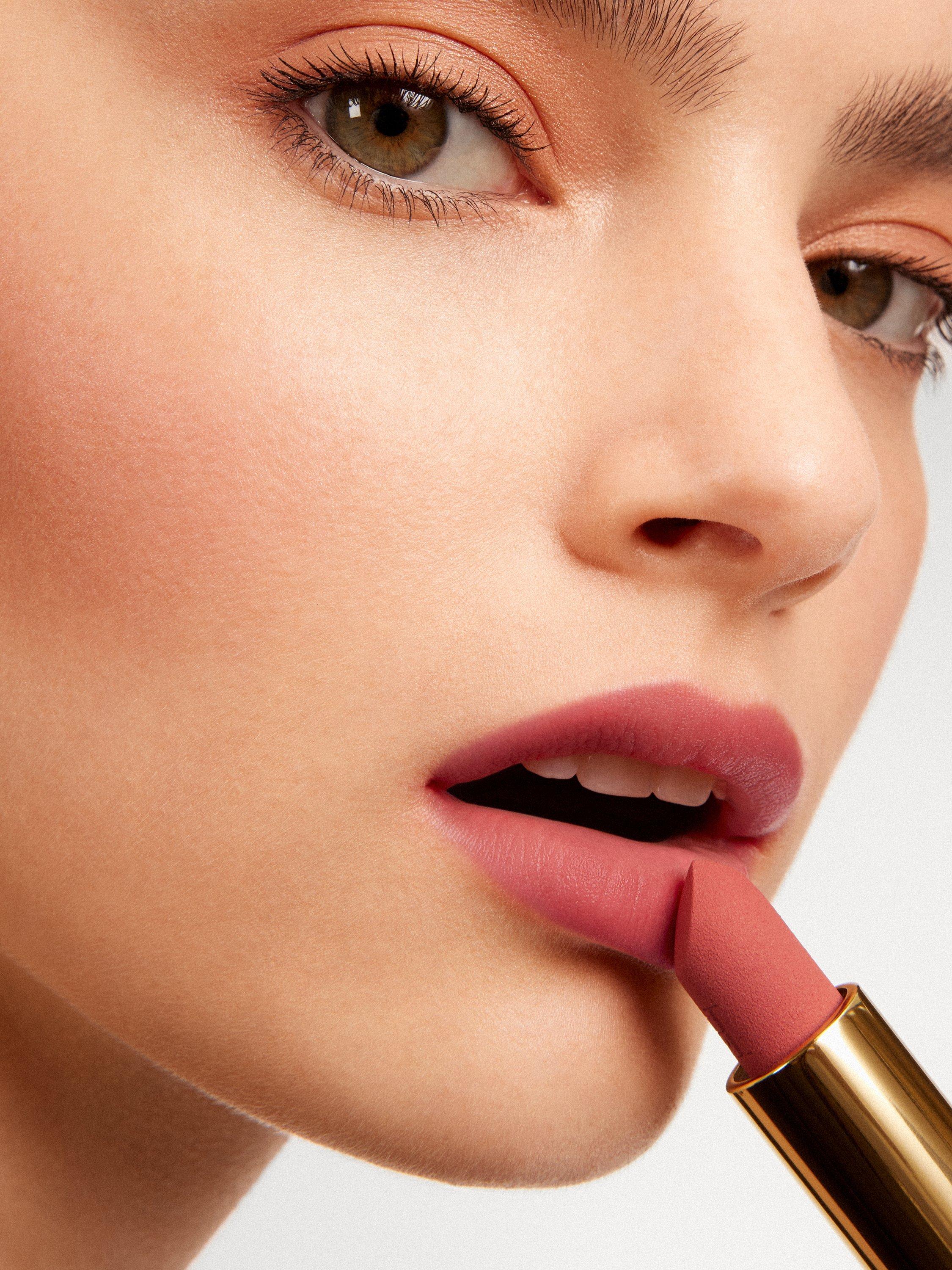 Product image 8 of 9, which shows Carolina Herrera Nude Couture Blur Matte Lipstick Refill, 742 Nude Couture