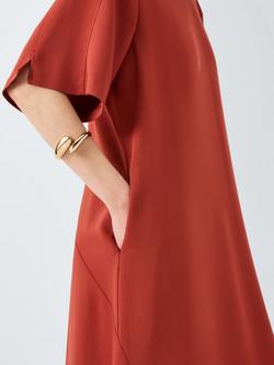 John Lewis Domed Hinged Bangle - view 2, Gold