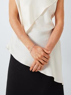 John Lewis Paperclip Link Bracelet - view 2, Silver