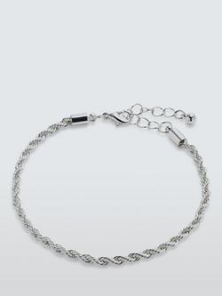 John Lewis Rope Chain Bracelet, Silver