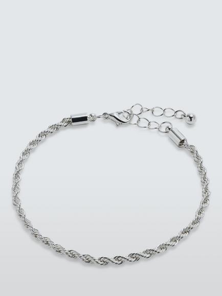 John Lewis Rope Chain Bracelet, Silver