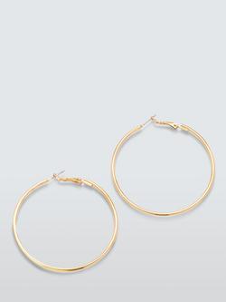 John Lewis Polished Hoop Earrings, Gold