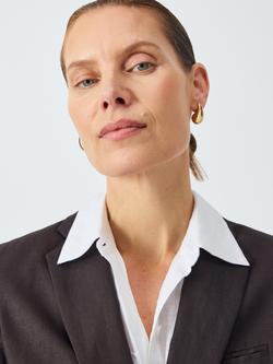 John Lewis Domed Teardrop Stud Earrings - view 2, Gold