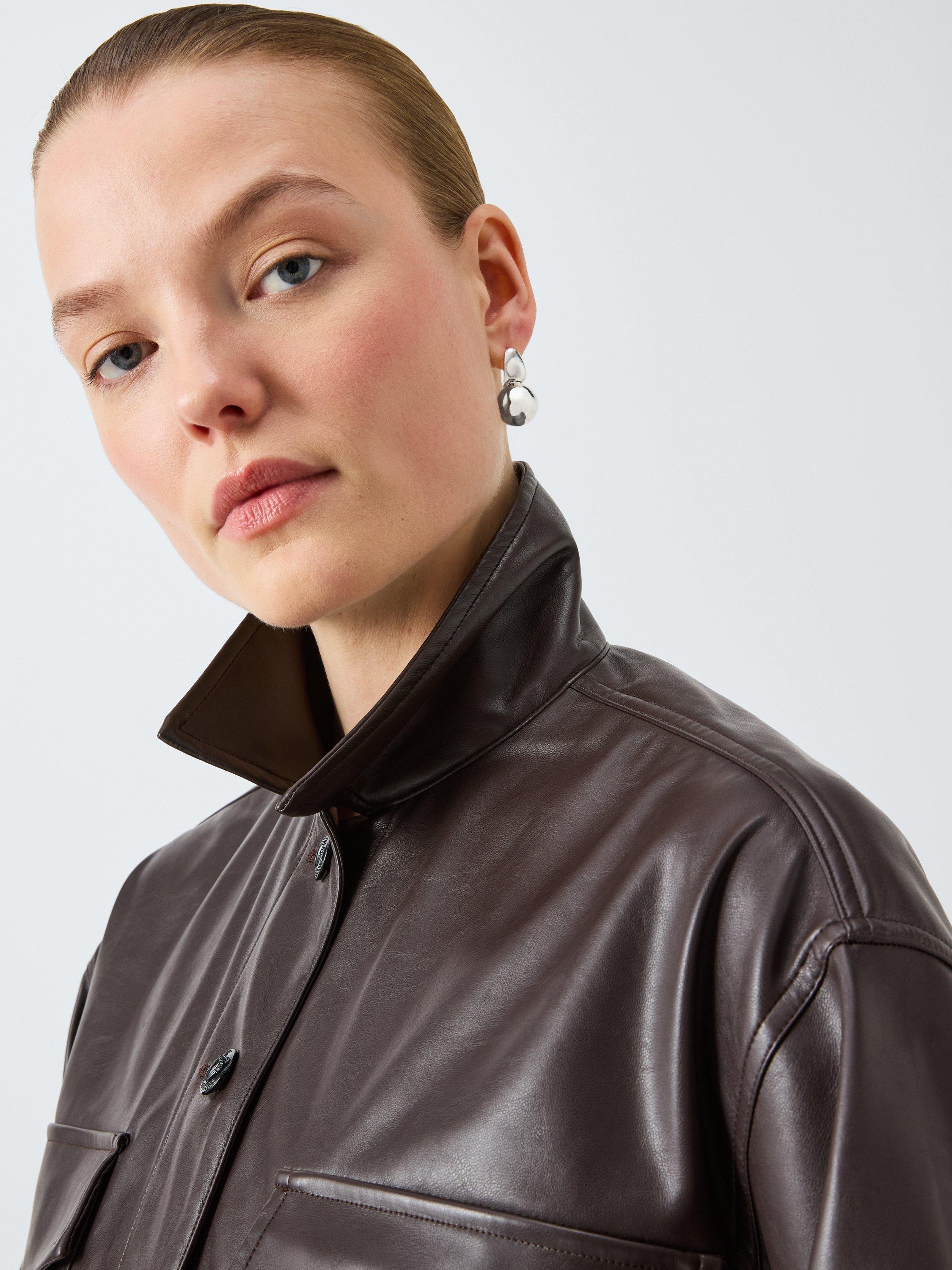 Product image 2 of 4, which shows John Lewis Sphere Drop Earrings, Silver