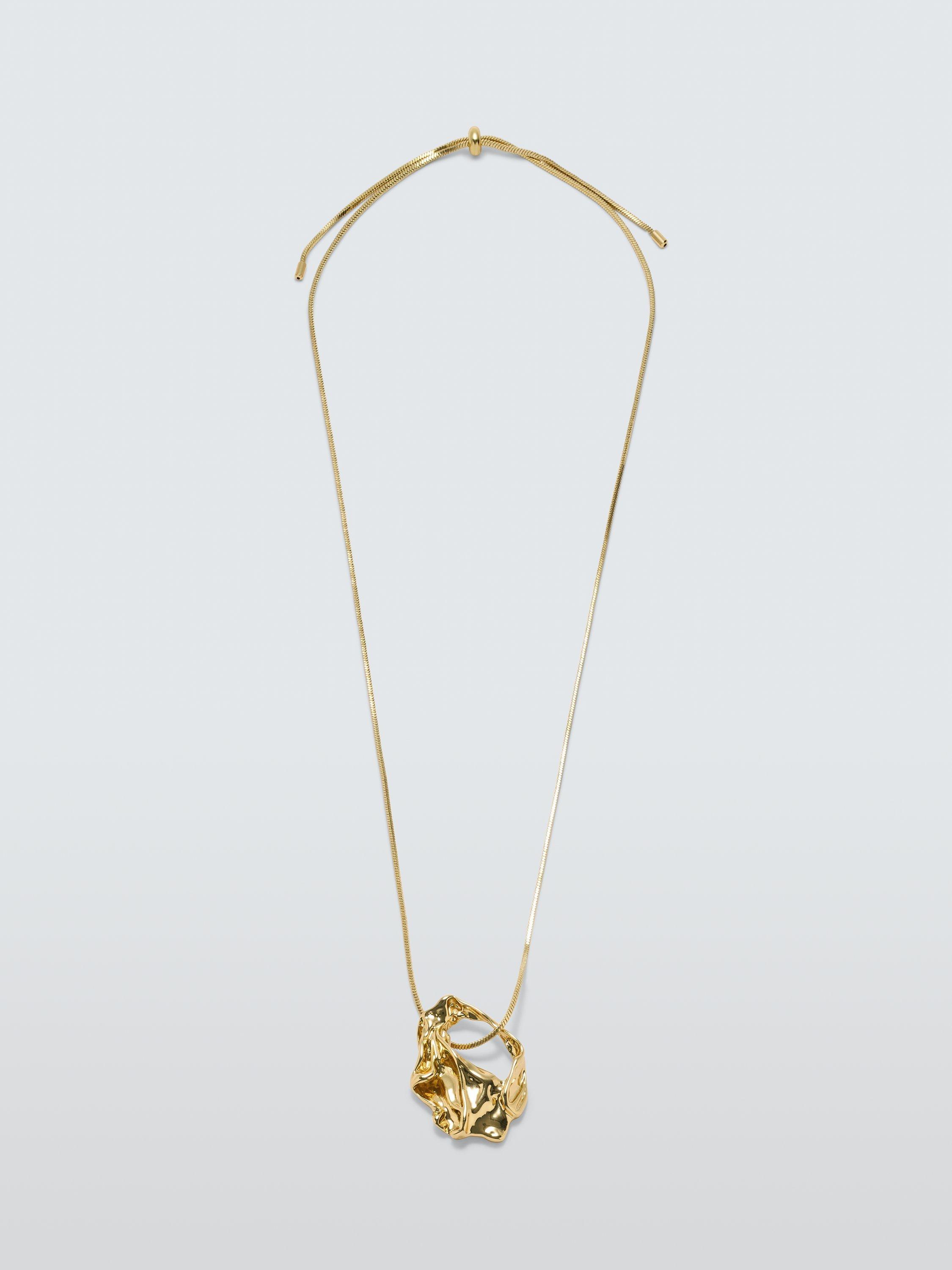 Product image 1 of 4, which shows John Lewis Molten Metal Pendant, Gold