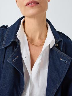 John Lewis Paperclip Link Chain Necklace - view 2, Gold