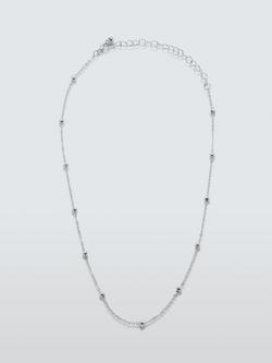 John Lewis Delicate Satellite Chain Necklace, Silver, Silver