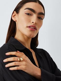 John Lewis Statement Dome Ring - view 2, Gold