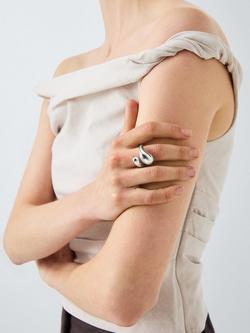 John Lewis Statement Dome Ring - view 2, Silver