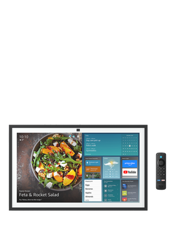 Amazon Echo Show 21 Smart Speaker with 21.5” Full HD Screen & Alexa Voice Recognition & Control with Alexa Voice Remote, White, White