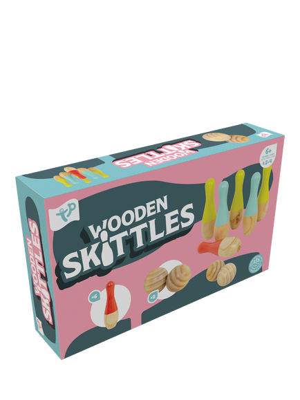 Mookie Wooden Skittle Set, Multi