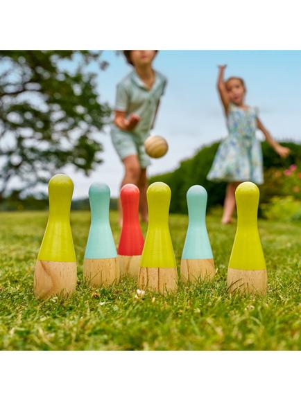 Mookie Wooden Skittle Set - view 2, Multi