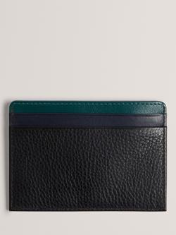 Ted Baker Stripe Leather Wallet, Black - view 2, Black