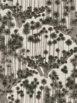 Cole & Son Japanese Woods Wallpaper, Charcoal