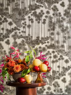 Cole & Son Japanese Woods Wallpaper - view 2, Charcoal