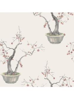 Cole & Son Kaki Persimmon Wallpaper, Silver