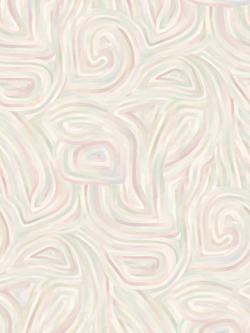 Cole & Son Kawakubo Wallpaper, Apple White & Rose