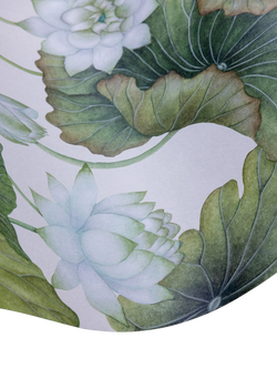 Cole & Son Lily Lotus Wallpaper - view 2, White On Cream