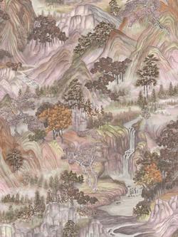 Cole & Son Mountainscape Wallpaper, Autumnal