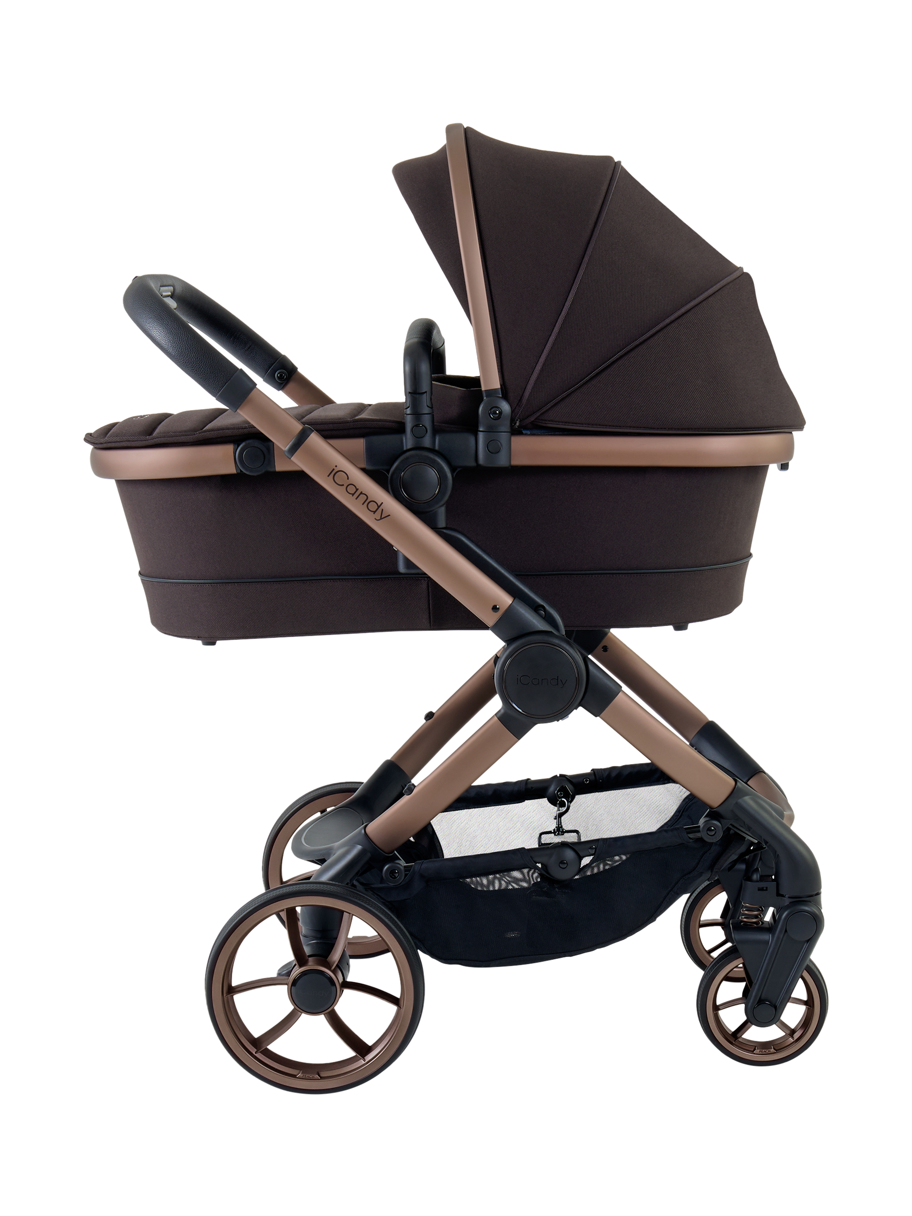 iCandy Peach 7 Edition Pushchair Carrycot and Accessories with Cocoon i Size Car Seat and Base Complete Bundle