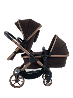 iCandy Peach 7 Double Pushchair and Carrycot with Accessories Bundle, Pecan - view 2, Pecan