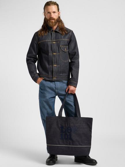 Lee 101 Denim Tote Bag, Blue - view 2, Blue