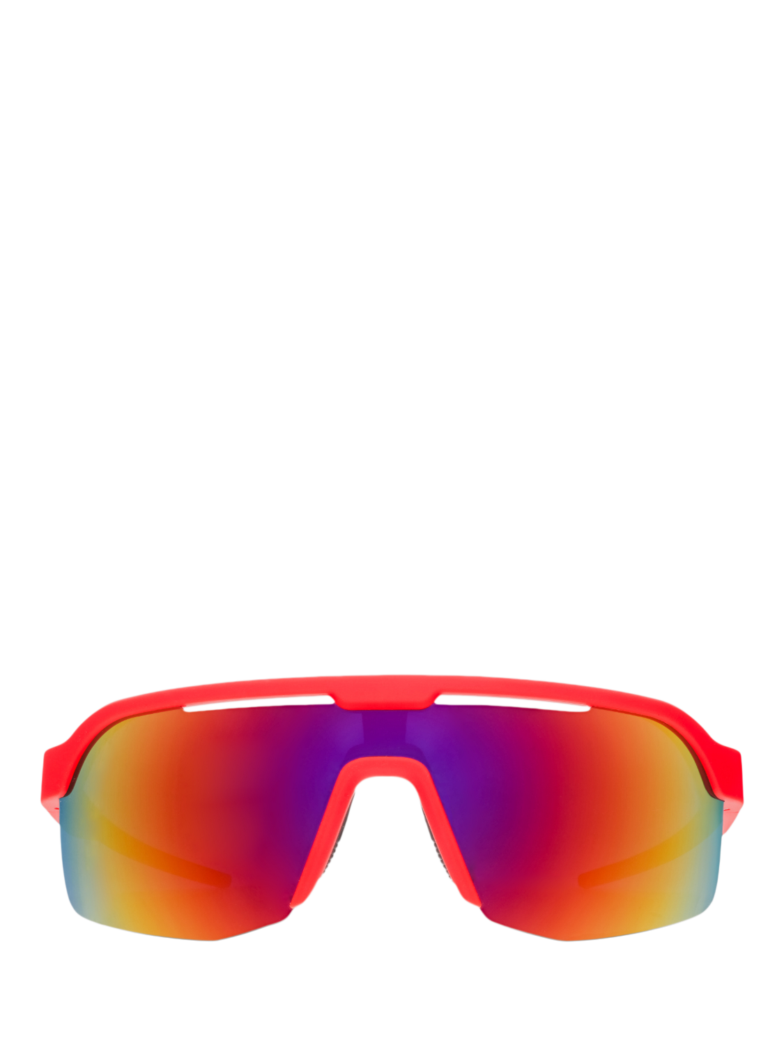 Product image 1 of 6, which shows goodr Dante's Shin Splint Inferno Sunglasses, Red