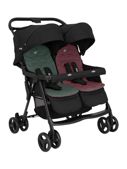 Joie Baby Aire Twin Stroller, Shale, Shale