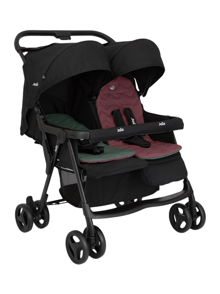 Joie Baby Aire Twin Stroller, Shale - view 2, Shale