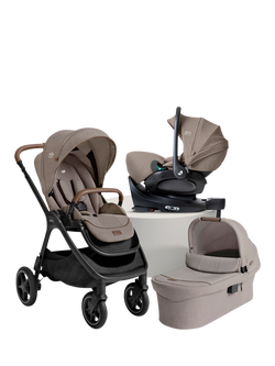 Joie Baby Finiti Pushchair, Ramble XL Carrycot, i-Level Pro Car Seat and i-Base Encore Bundle, Evergreen, Maple