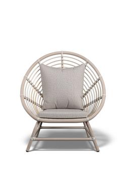 Laura Ashley Havana Garden Chair, Dove Grey - view 2, Dove Grey