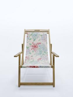 Laura Ashley Salcey Deckchair & Lilith Sling, FSC-Certified (Teak Wood), Multi - view 2, Teak