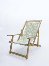 Laura Ashley Salcey Deckchair & Rye Sling, FSC-Certified (Teak Wood), Sage