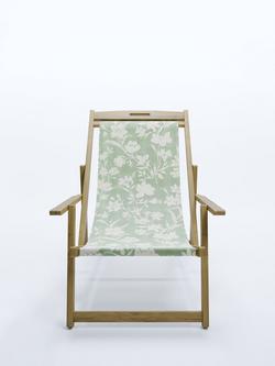 Laura Ashley Salcey Deckchair & Rye Sling, FSC-Certified (Teak Wood), Sage - view 2, Sage