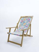 Laura Ashley Salcey Deckchair & Tulips Sling, FSC-Certified (Teak Wood), Multi