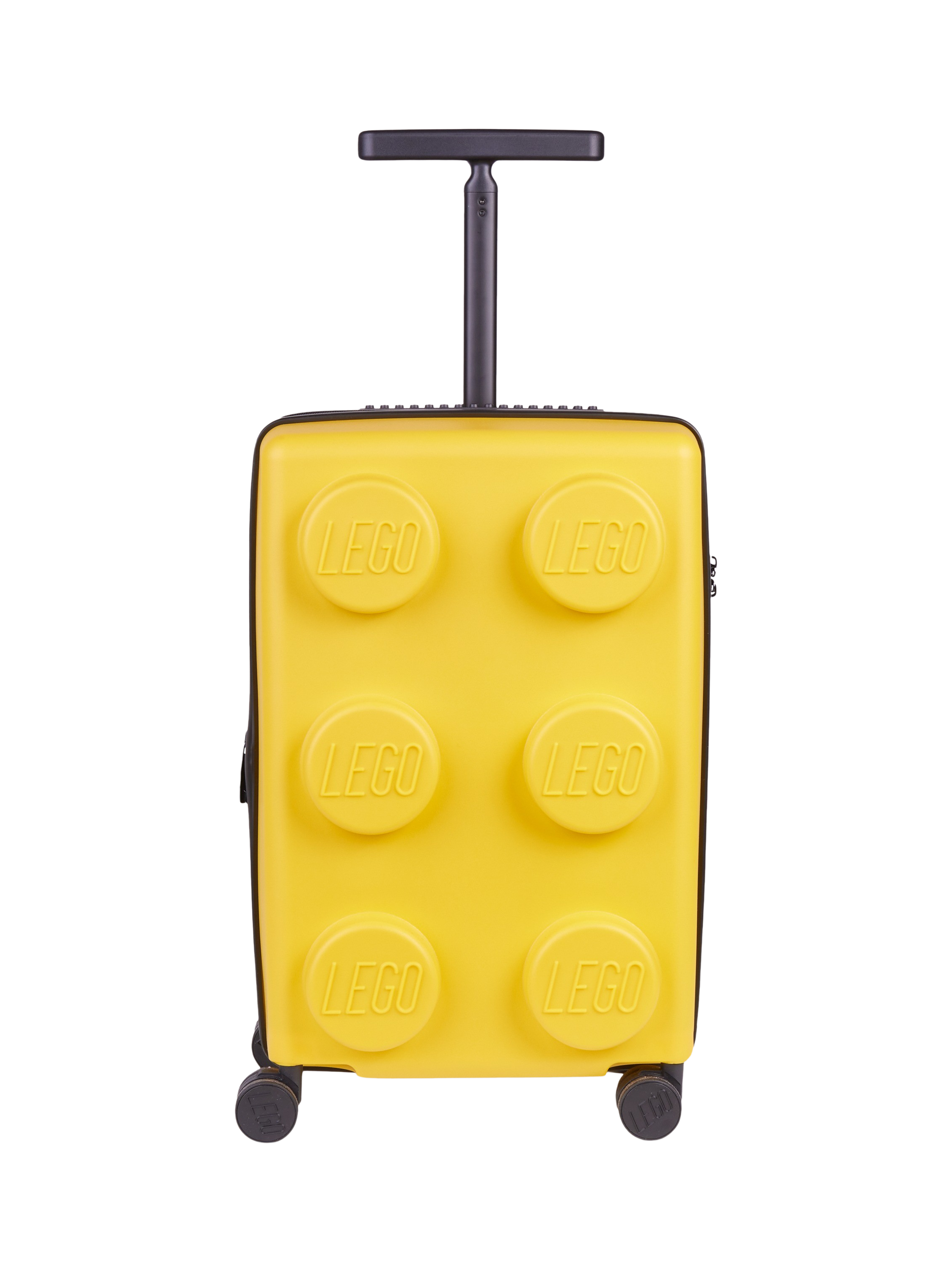 LEGO Brick 4-Wheel 56cm Trolley Cabin Case, 31L, Bright Yellow