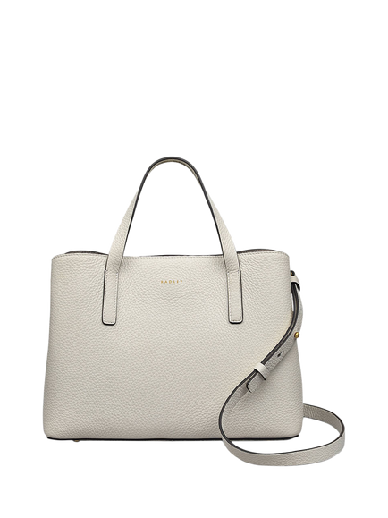 Radley Dukes Place Leather Medium Grab Bag, Chalk