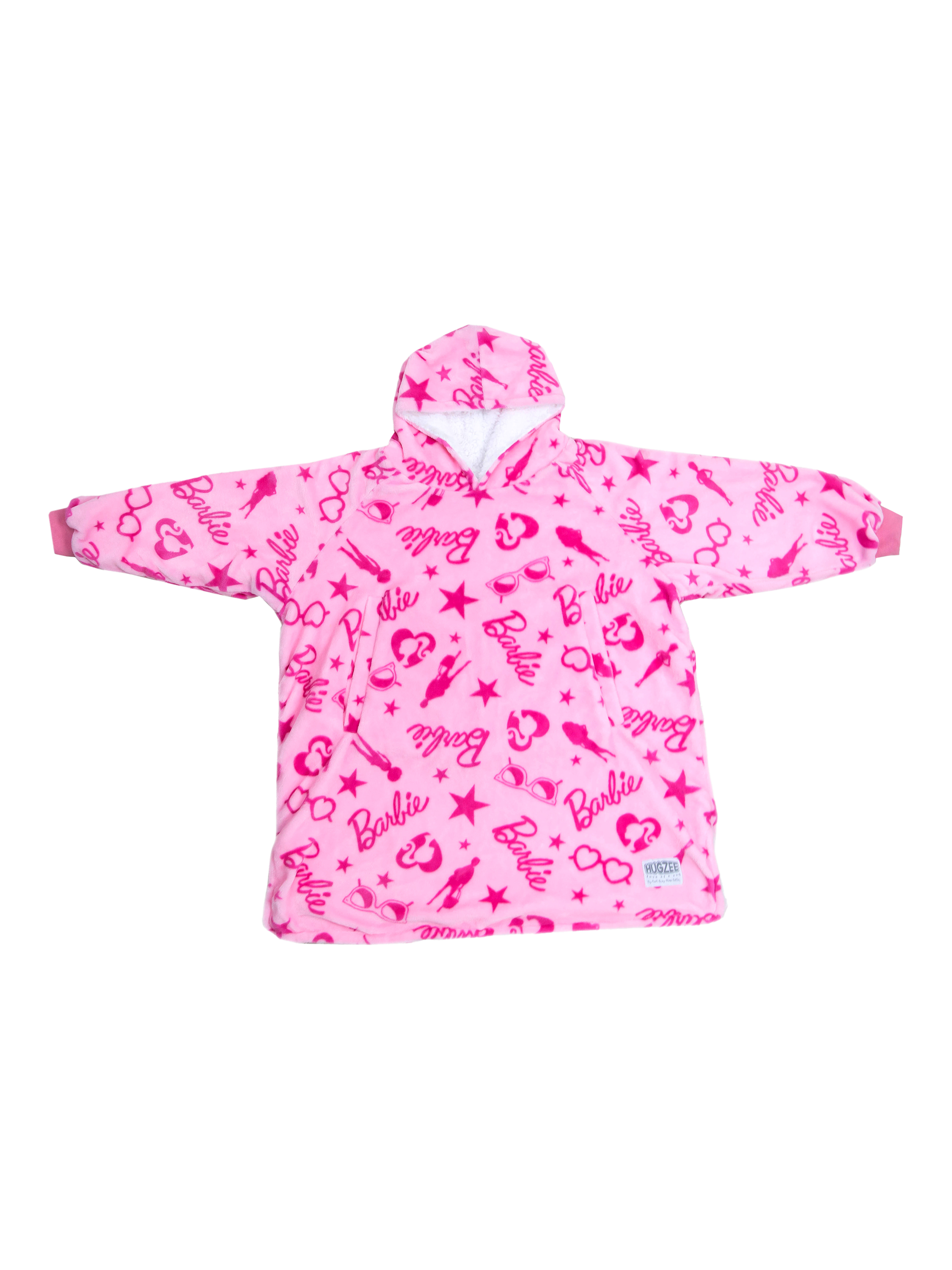 Product image 7 of 8, which shows Barbie Hugzee Oversized Fleece Hooded Blanket, Multi, 7-12 years
