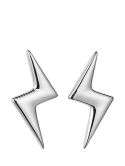 Toolally Bubble Bolt Stud Earrings, Silver