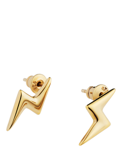 Toolally Mini Bubble Bolt Stud Earrings, Gold