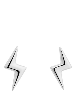 Toolally Mini Bubble Bolt Stud Earrings, Silver