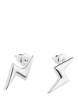 Toolally Mini Bubble Bolt Stud Earrings - view 2, Silver