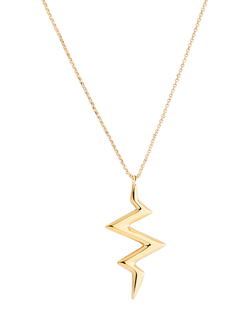 Toolally Bubble Beat Pendant Necklace, Gold